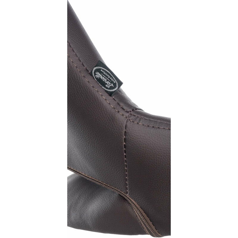 Eleganta justerbara barstolar i konstläder med metallram