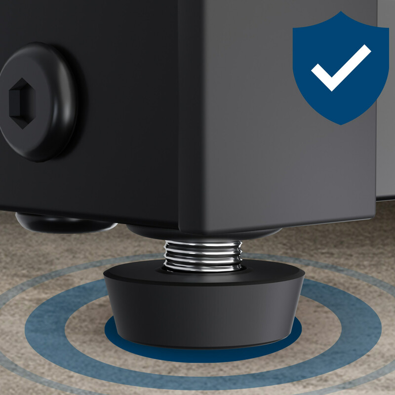 Elegant fristående handdukshållare i rostfri mattsvart metall