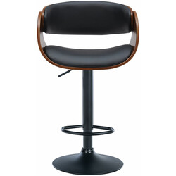 Elegant vridbar barstol med justerbar höjd och fotstöd