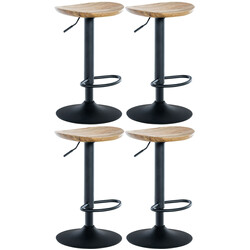 Höjdjusterbara moderna barstolar i FSC-certifierat trä