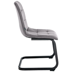 Vermont gungstol i sammet med metallram och golvskydd