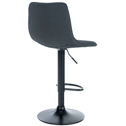 Justerbara dekorativa barstolar med tygklädsel och metallram