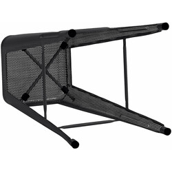 Industriell stapelbar barstol med perforerad metallram