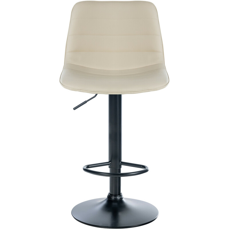 Justerbara barstolar i konstläder med metallram