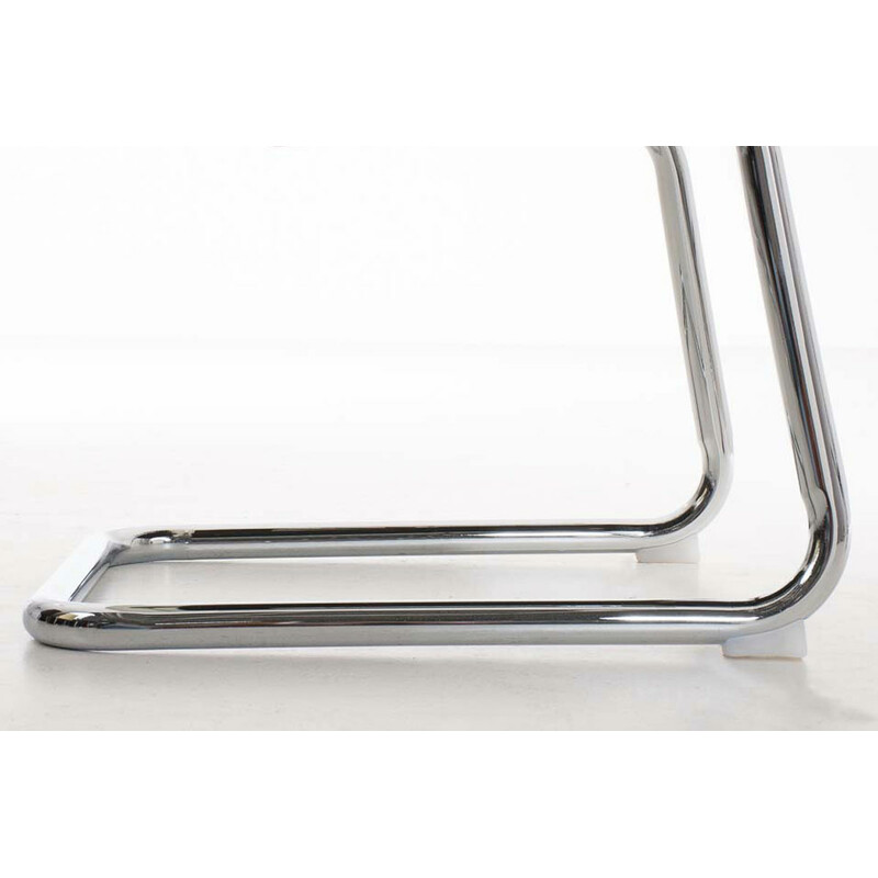 Elegant modern besöksstol med hög rygg och konstläderklädsel