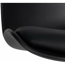 Elegant justerbar barstolsduo med konstläder och fotstöd