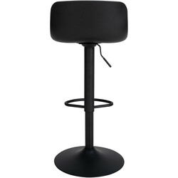 Elegant justerbar barstolsduo med konstläder och fotstöd