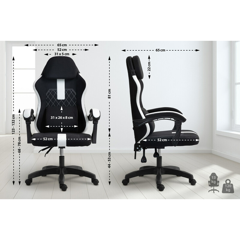 Ergonomisk kontorsstol med justerbart ryggstöd och svankstöd