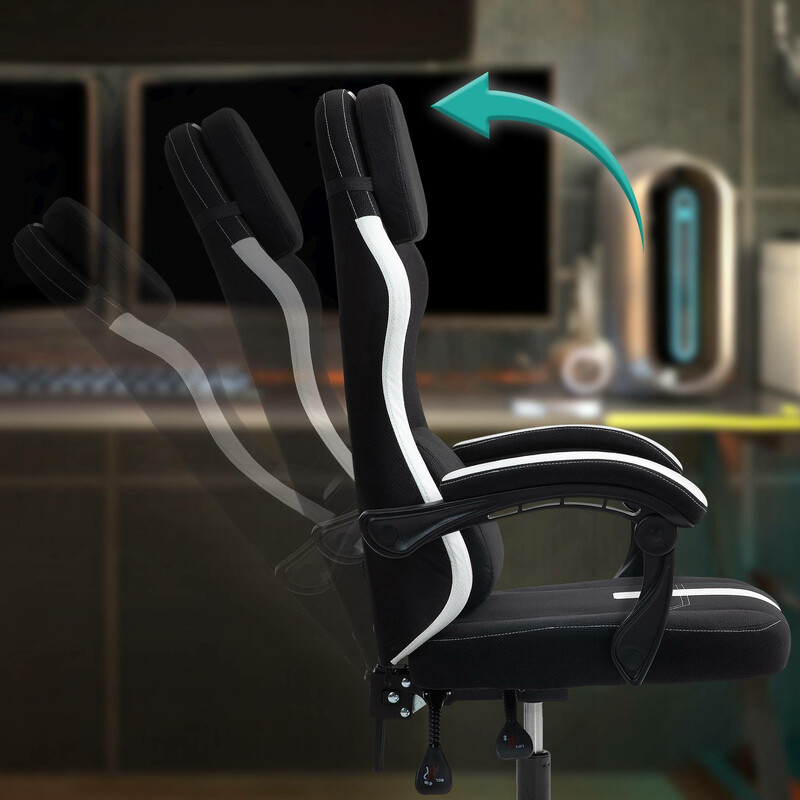 Ergonomisk kontorsstol med justerbart ryggstöd och svankstöd