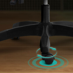 Ergonomisk kontorsstol med justerbart ryggstöd och svankstöd