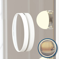 Elegant sminkspegel med LED och Bluetooth-högtalare