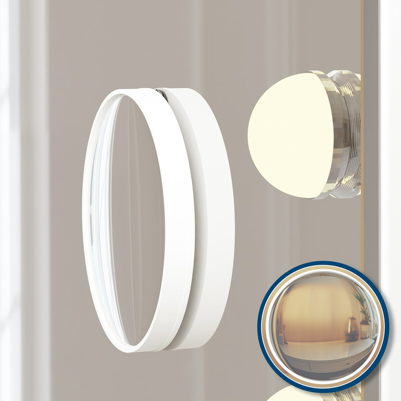 Elegant sminkspegel med LED och Bluetooth-högtalare