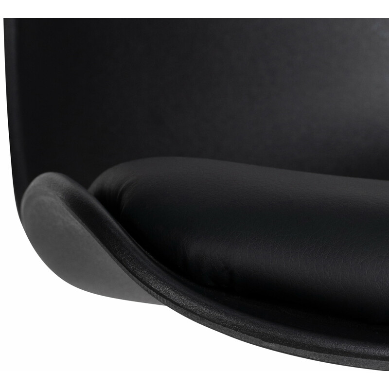 Eleganta höjdjusterbara barstolar i konstläder med fotstöd