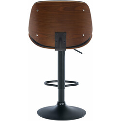 Eleganta höjdjusterbara barstolar i konstläder och böjt trä