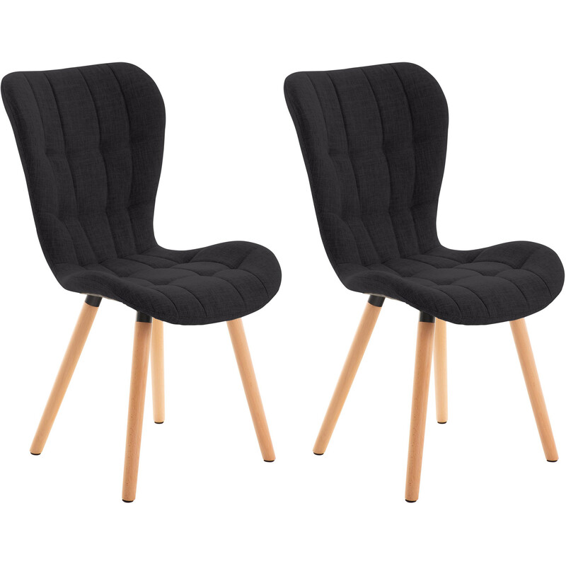 Eleganta matstolar med hög rygg och dekorativa sömmar