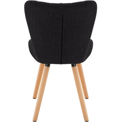 Eleganta matstolar med hög rygg och dekorativa sömmar