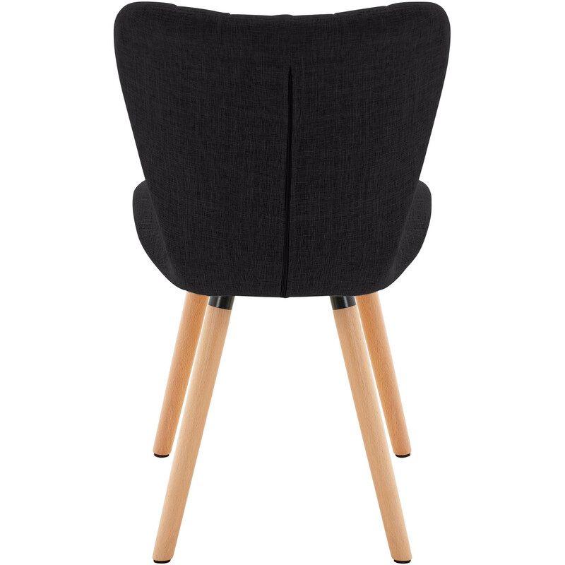 Eleganta matstolar med hög rygg och dekorativa sömmar