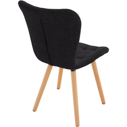 Eleganta matstolar med hög rygg och dekorativa sömmar