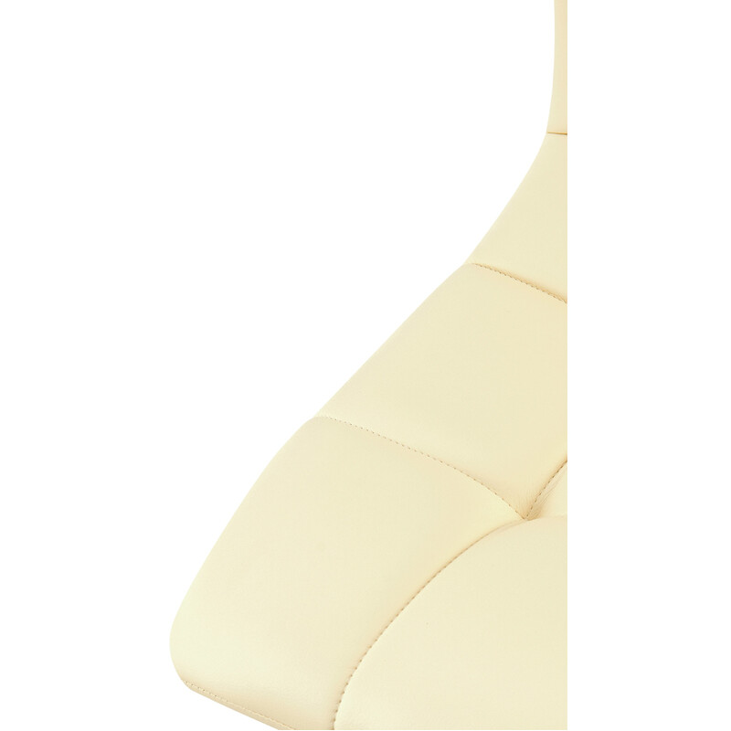 Eleganta matstolar med quiltad design och konstläderklädsel