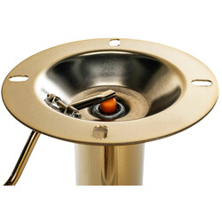 Modern höj- och sänkbar barstol i sammet med gyllene ram