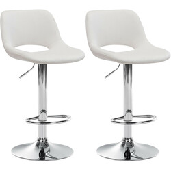 Camden justerbara barstolar i sammet med fotstöd