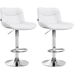 Höjdjusterbar barstol i konstläder med modern design