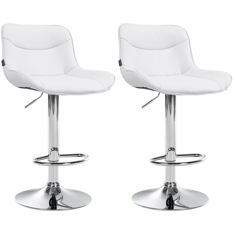 Höjdjusterbar barstol i konstläder med modern design