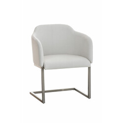 Bekväm besöksstol med gungfunktion och rostfri stålram