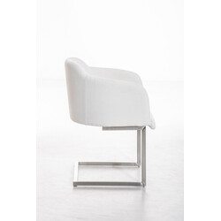 Bekväm besöksstol med gungfunktion och rostfri stålram