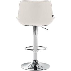 Elegant höjdjusterbar barstol med sammetsöverdrag och metallram