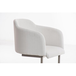 Bekväm besöksstol med gungfunktion och rostfri stålram