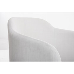 Bekväm besöksstol med gungfunktion och rostfri stålram