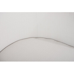 Bekväm besöksstol med gungfunktion och rostfri stålram