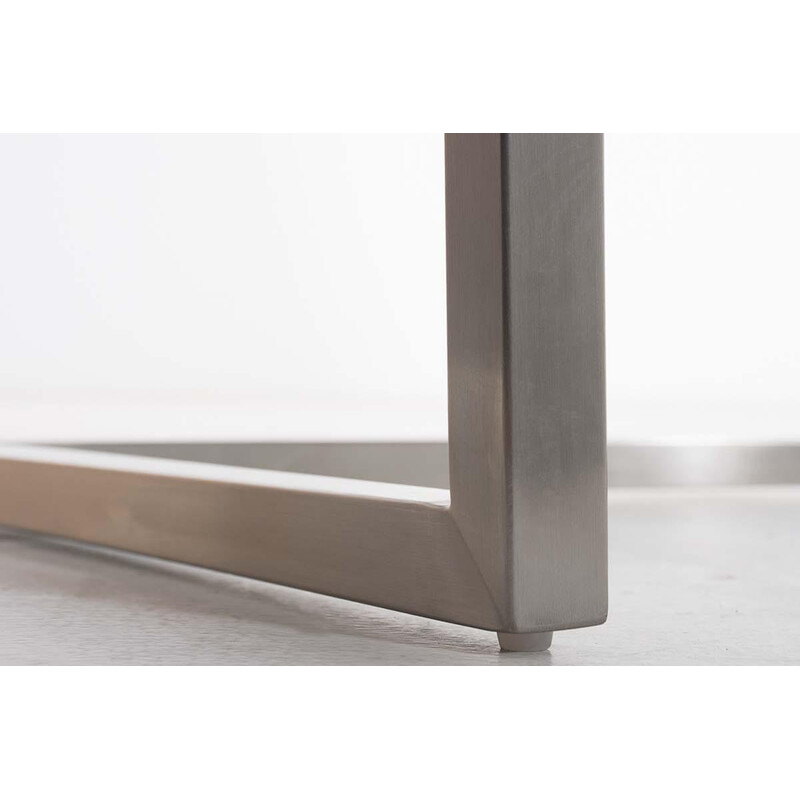 Bekväm besöksstol med gungfunktion och rostfri stålram