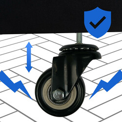 Elegant och praktisk vedförvaring med hjul för moderna hem