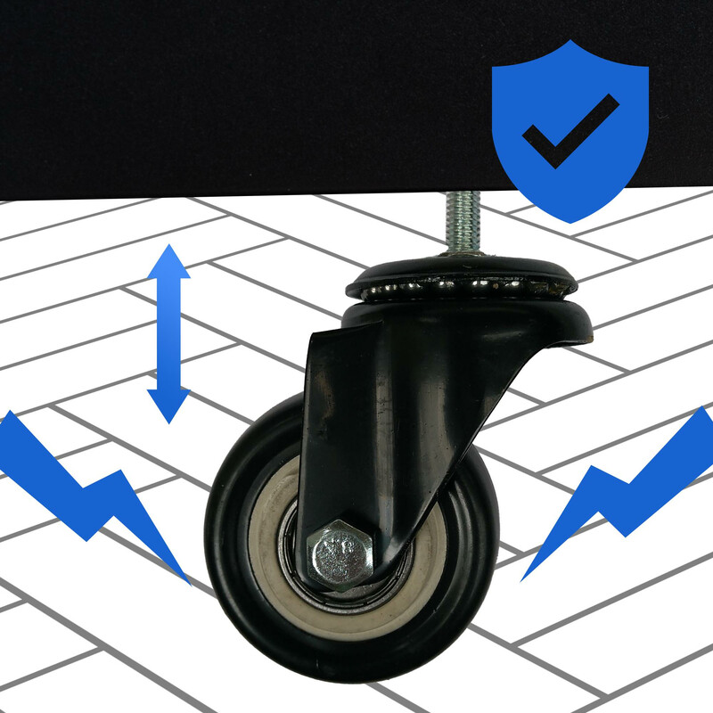 Elegant och praktisk vedförvaring med hjul för moderna hem