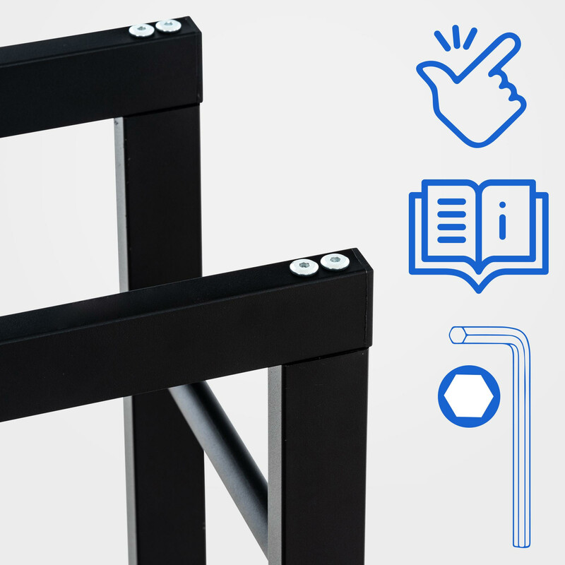 Elegant och praktisk vedförvaring med hjul för moderna hem