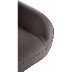 Modern justerbar barstol i konstläder med gyllene metallram