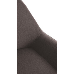 Elegant justerbar barstol med gyllene metallram och tygsits