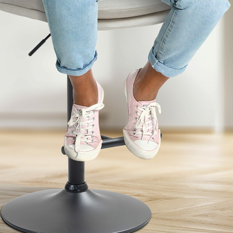 Moderna justerbara barstolar i sammet med metallram