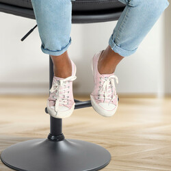 Elegant och bekväm höjdjusterbar barstol i konstläder