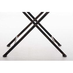 Nostalgisk handgjord trädgårdsstol i järn med antikpatina