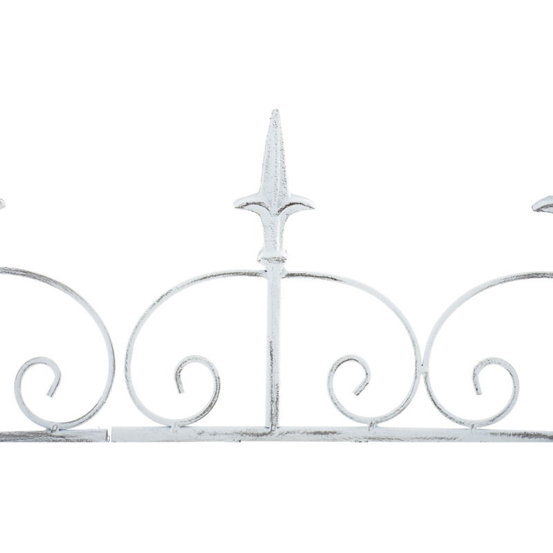 Charmigt trädgårdsstaket i hållbart järn för flexibel design