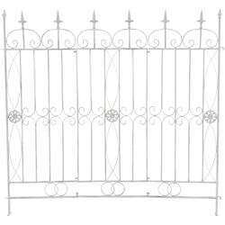Charmigt trädgårdsstaket i hållbart järn för flexibel design
