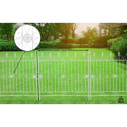 Charmigt trädgårdsstaket i hållbart järn för flexibel design