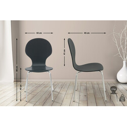 Stapelbar ergonomisk stol för väntrum och eventlokaler
