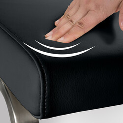 Elegant och bekväm matstol i konstläder för hemmet