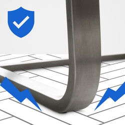 Elegant och bekväm matstol i konstläder för hemmet