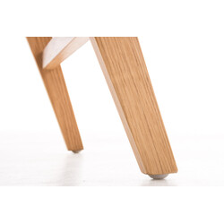 Elegant skrivbord med vit MDF och ekben för hemmet