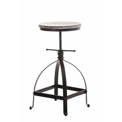 Justerbart ståbord i trä och stål för elegant inredning